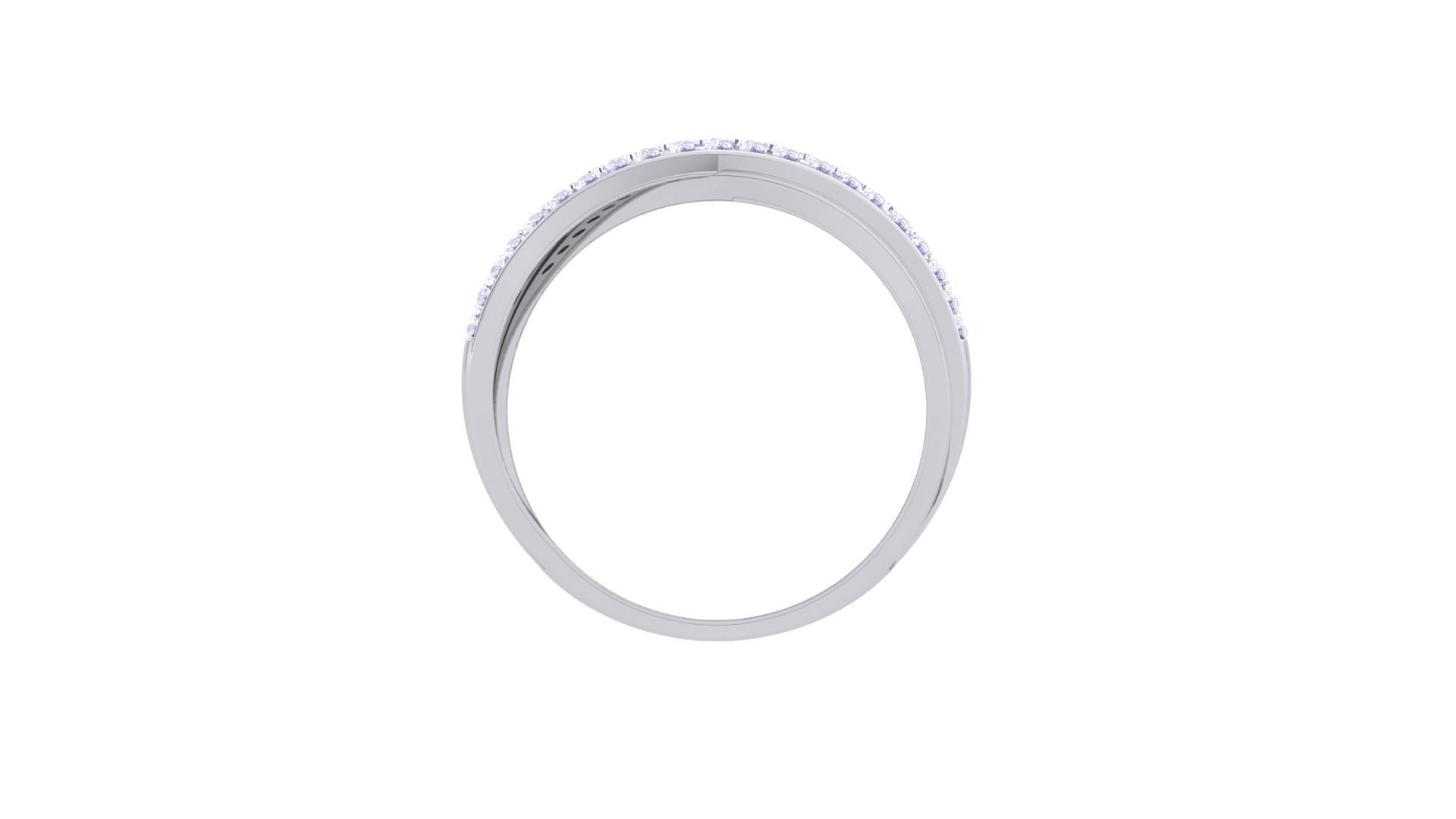 Wire Mesh High Jewelry Diamond Cocktail Ring 3dm stl obj 3D print model_11