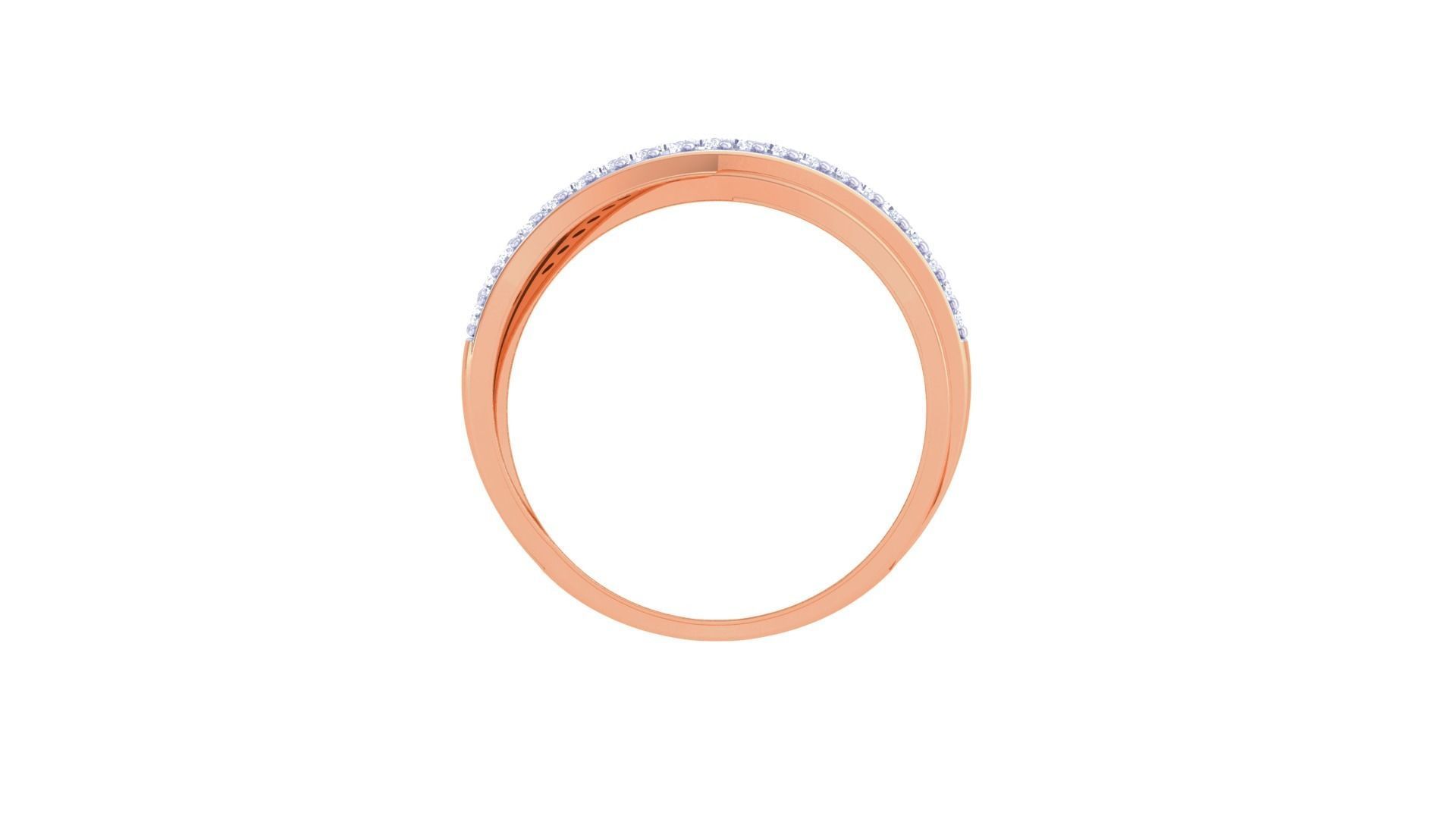 Wire Mesh High Jewelry Diamond Cocktail Ring 3dm stl obj 3D print model_12