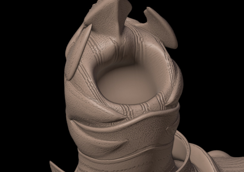 Shinnok Bust Vase from Mortal Kombat X sculpt and pot planter 3D print model_6