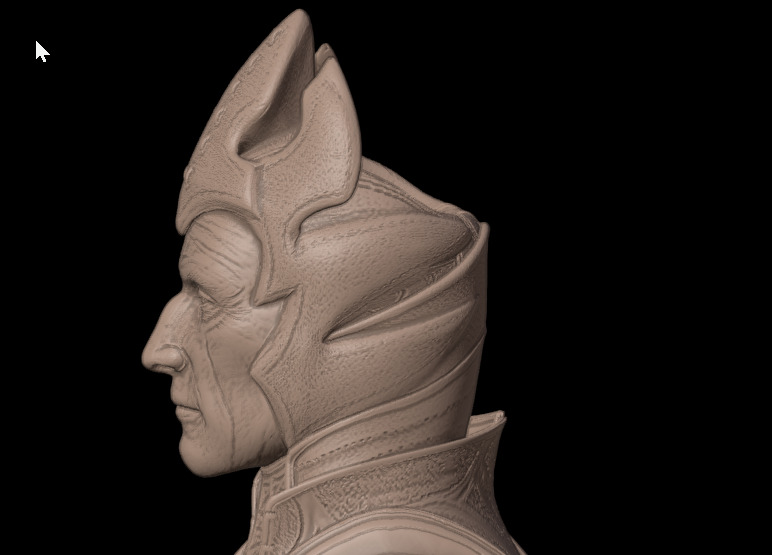 Shinnok Bust Vase from Mortal Kombat X sculpt and pot planter 3D print model_4