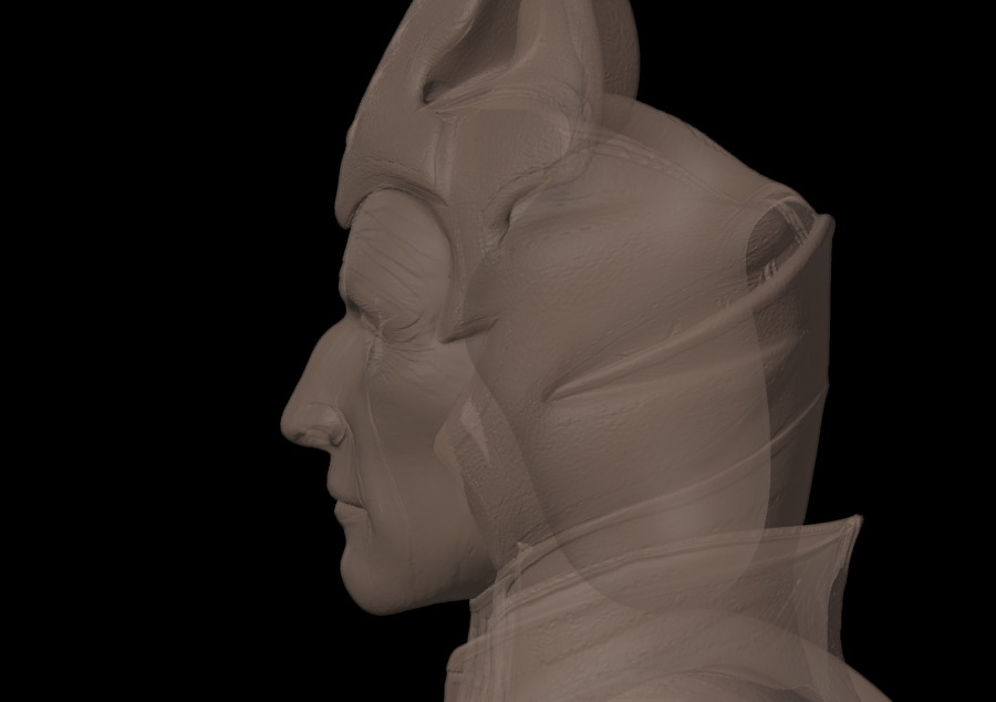 Shinnok Bust Vase from Mortal Kombat X sculpt and pot planter 3D print model_2
