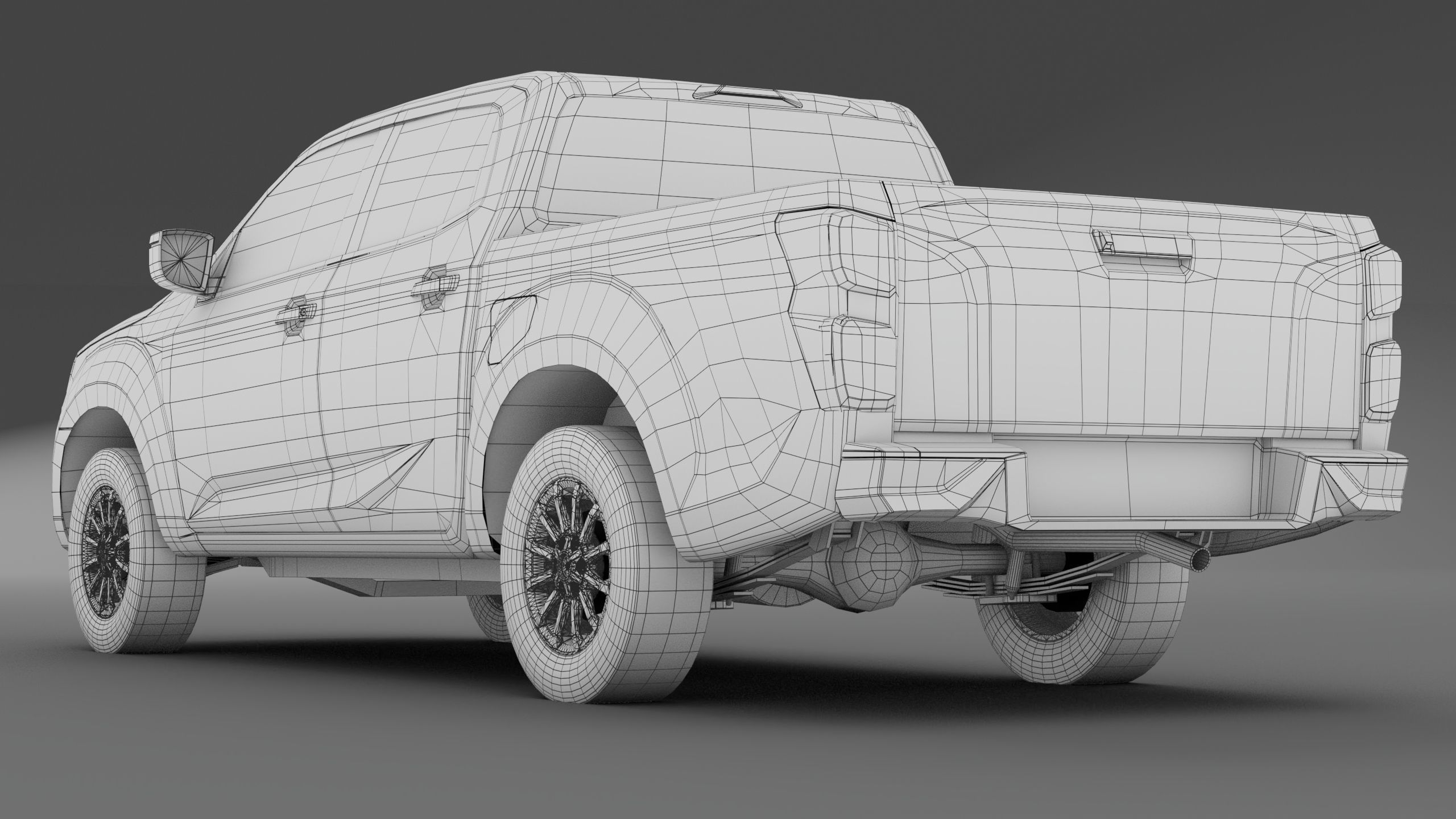 3D model isuzu dmax 2020 cab4 VR / AR / low-poly | CGTrader