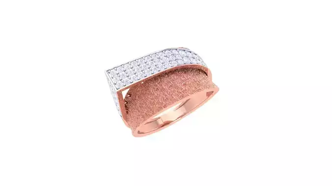 High Jewelry Diamond Cocktail Ring 3dm stl obj 3D print model