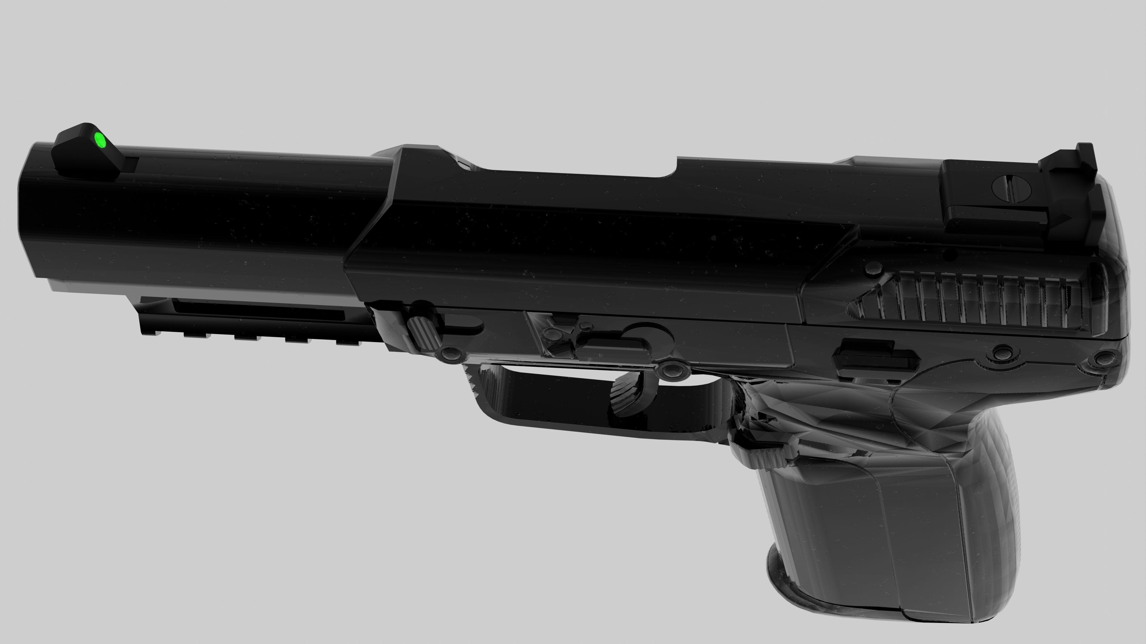 Five-Seven Low-poly 3D model_6