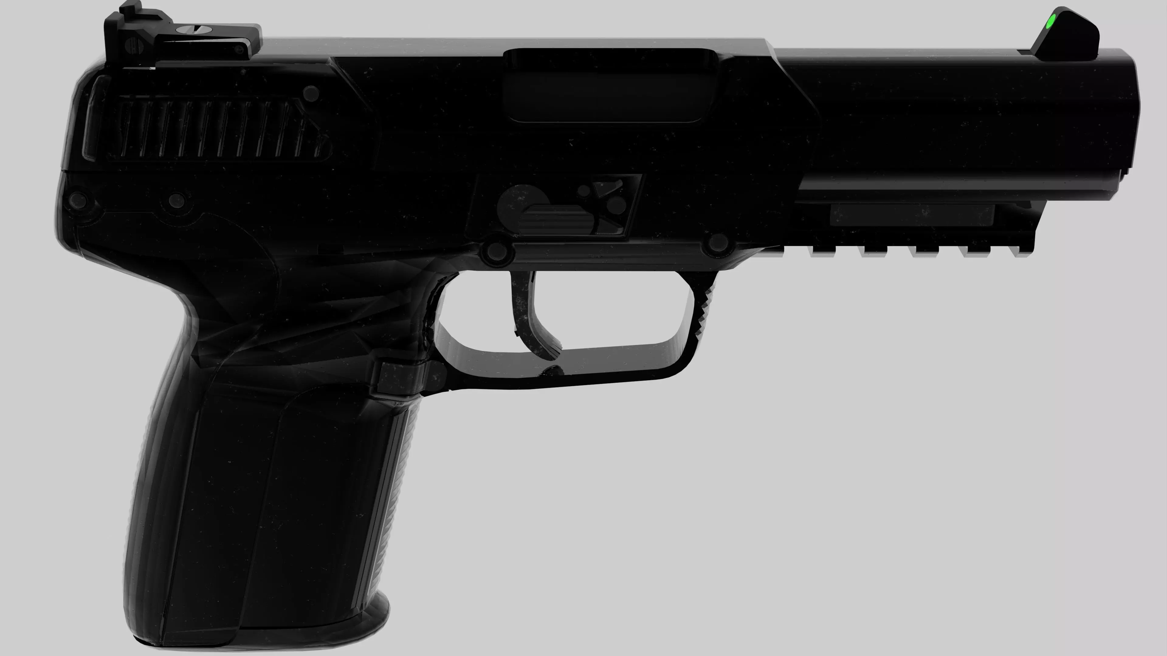 Five-Seven Low-poly 3D model_0