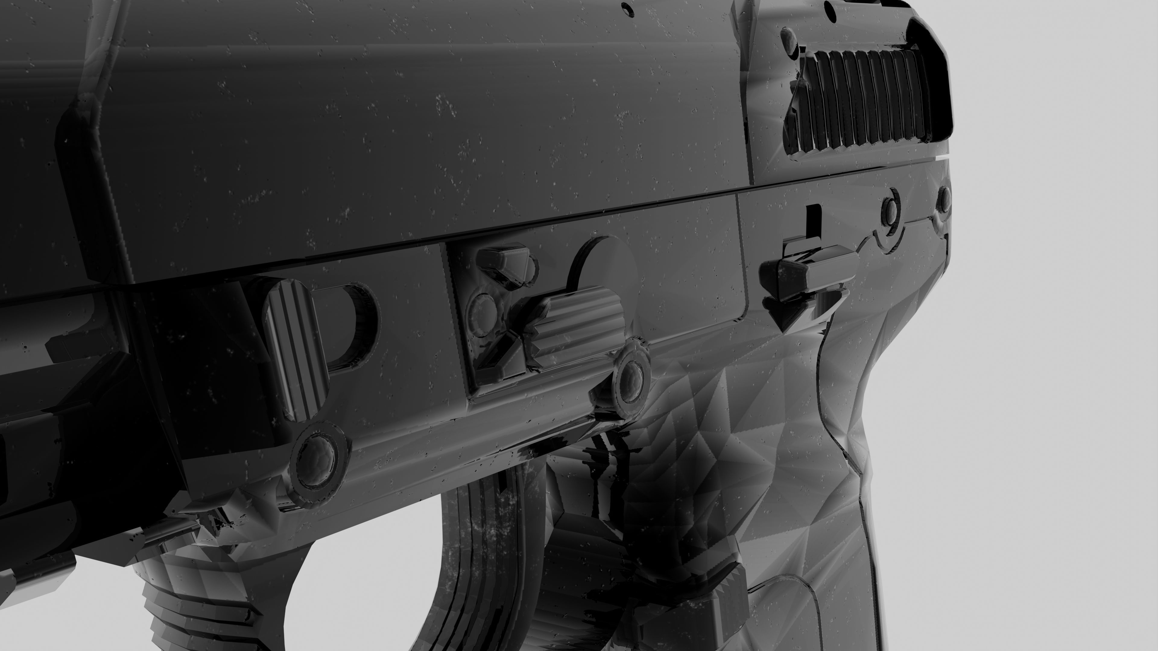 Five-Seven Low-poly 3D model_5