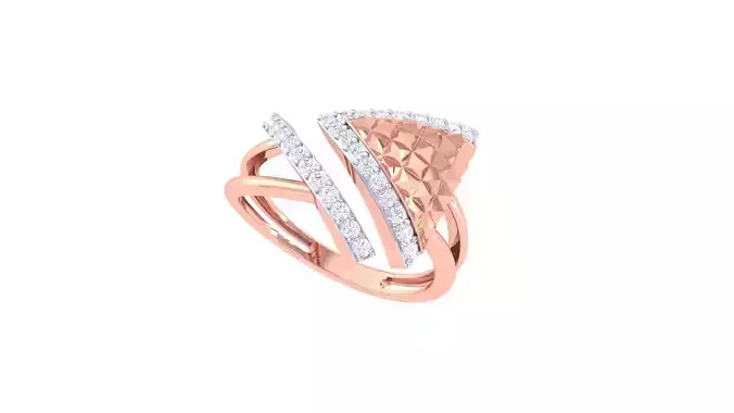 High Jewelry Diamond Cocktail Ring 3dm stl obj