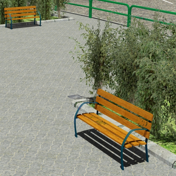 5 City Blocks Collection Low-poly 3D model_21