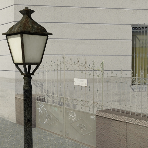 5 City Blocks Collection Low-poly 3D model_57