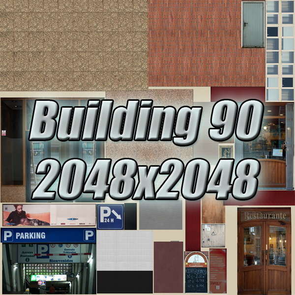 5 City Blocks Collection Low-poly 3D model_187