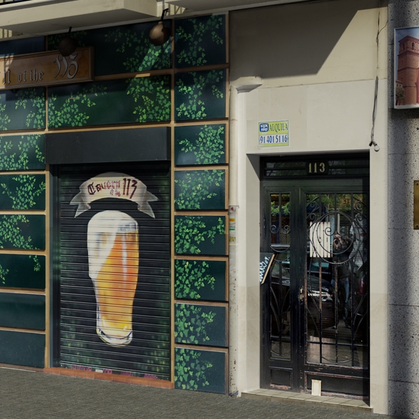 5 City Blocks Collection Low-poly 3D model_85