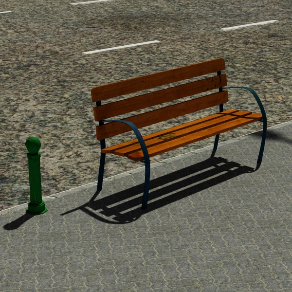 5 City Blocks Collection Low-poly 3D model_92