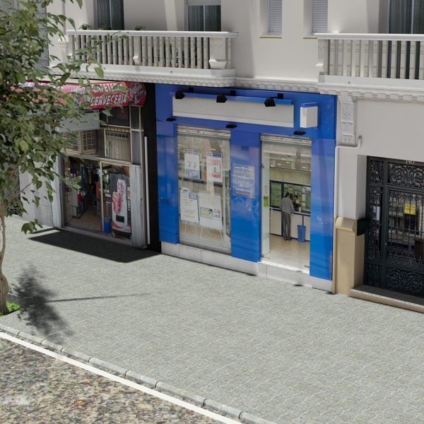 5 City Blocks Collection Low-poly 3D model_16