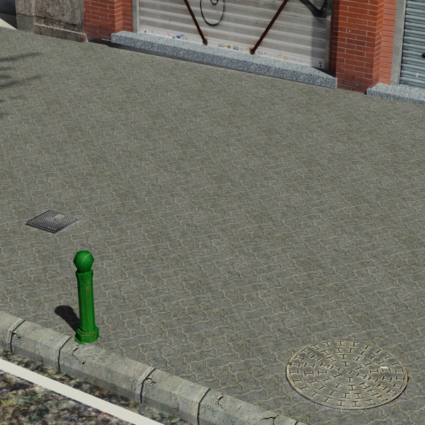 5 City Blocks Collection Low-poly 3D model_94