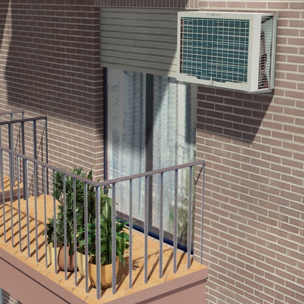 5 City Blocks Collection Low-poly 3D model_31