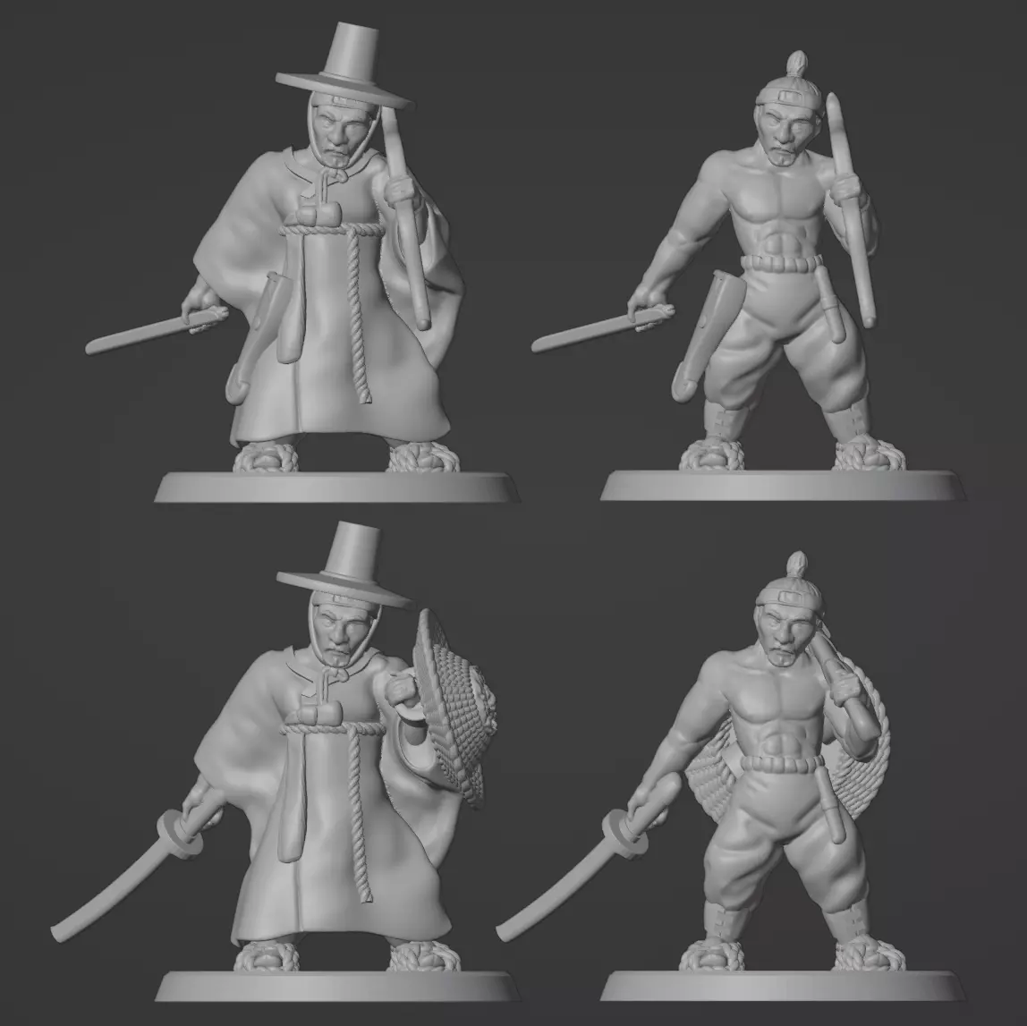 Dwarf Seonbi Miniature 3D print model_0