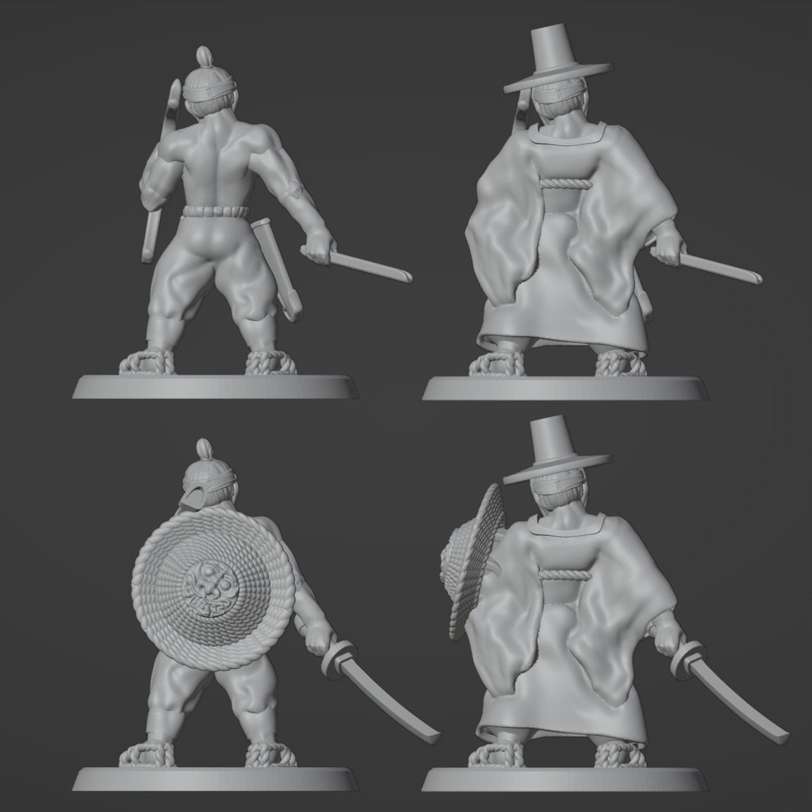 Dwarf Seonbi Miniature 3D print model_2