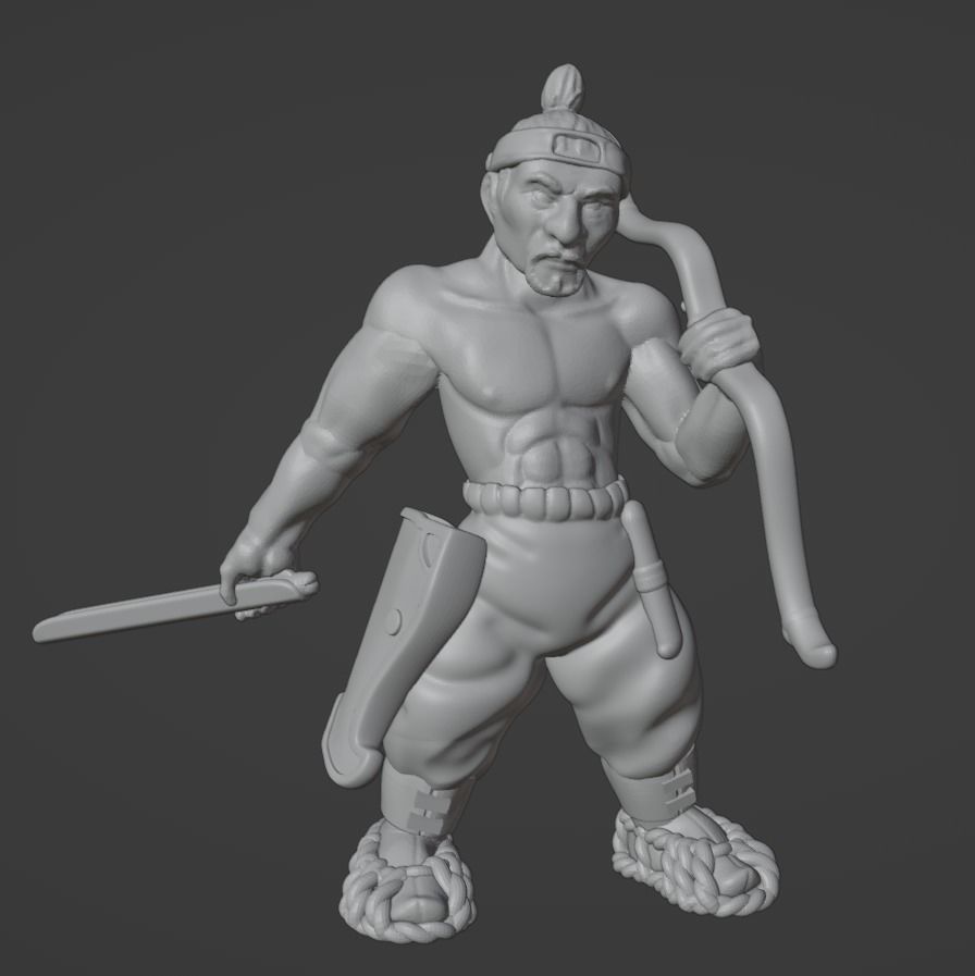 Dwarf Seonbi Miniature 3D print model_6