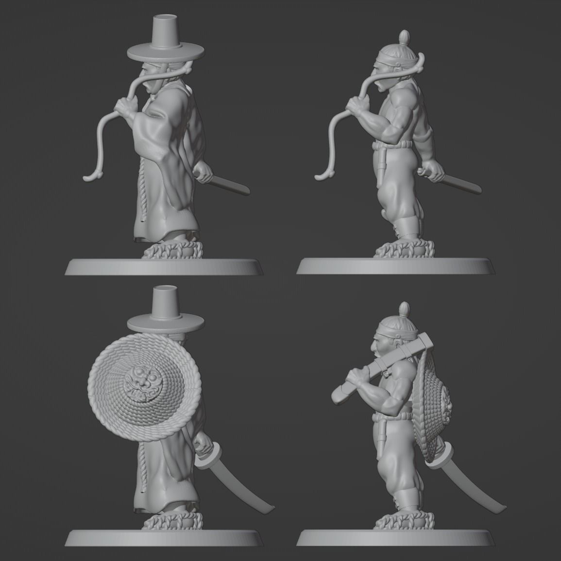 Dwarf Seonbi Miniature 3D print model_1