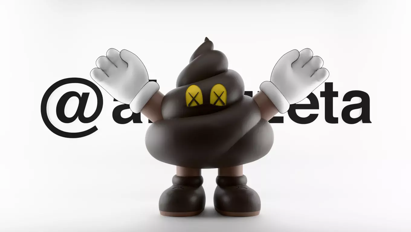 Kaws Poop Textured 3D model