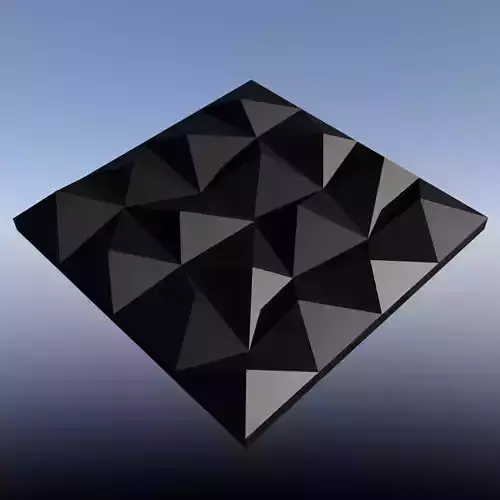 wall panel 3d triangles