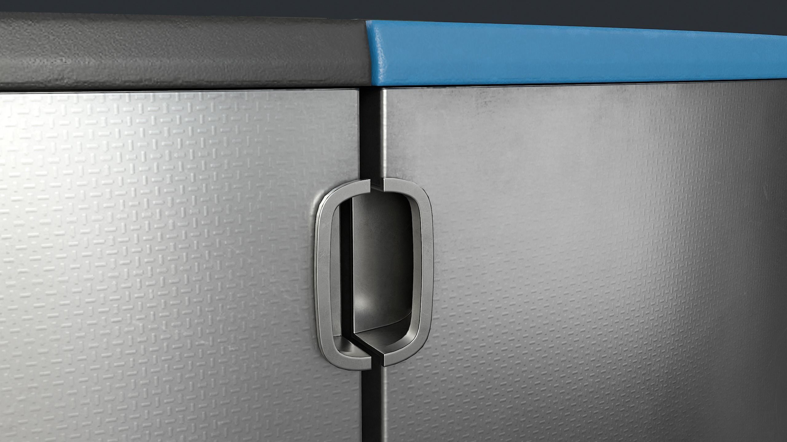 Street Trash Can 22 PBR Game Ready Low-poly 3D model_10