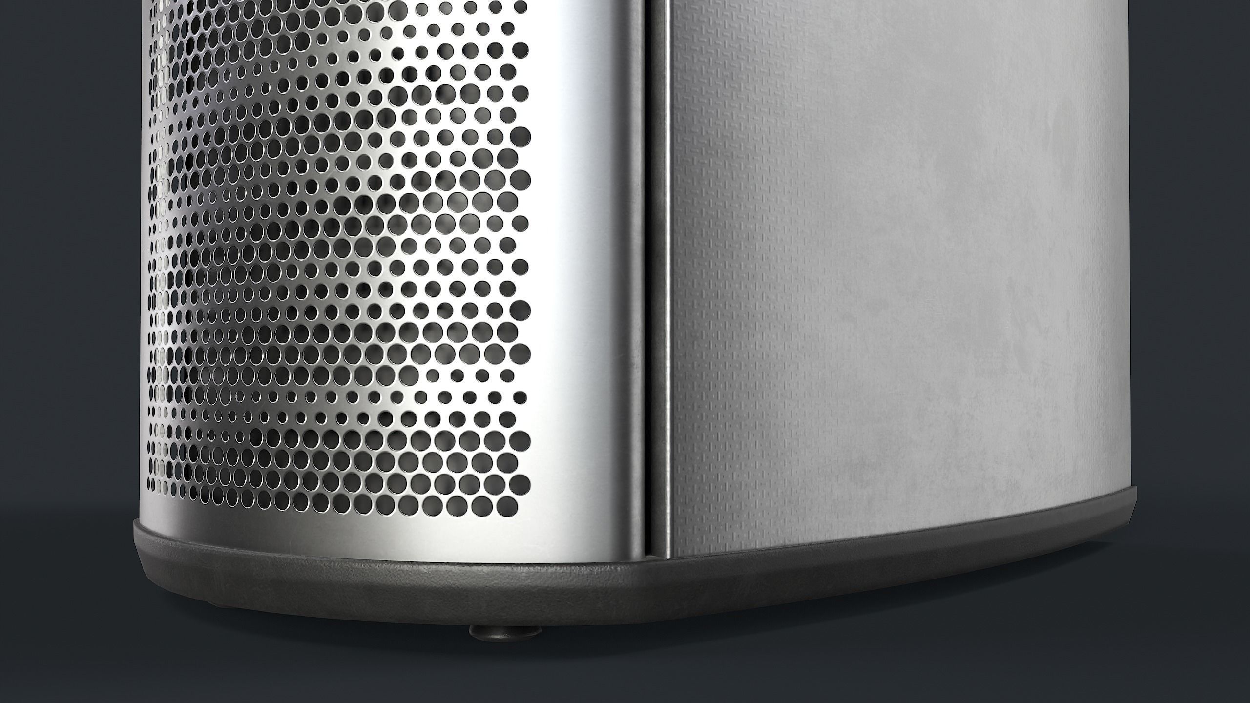 Street Trash Can 22 PBR Game Ready Low-poly 3D model_14