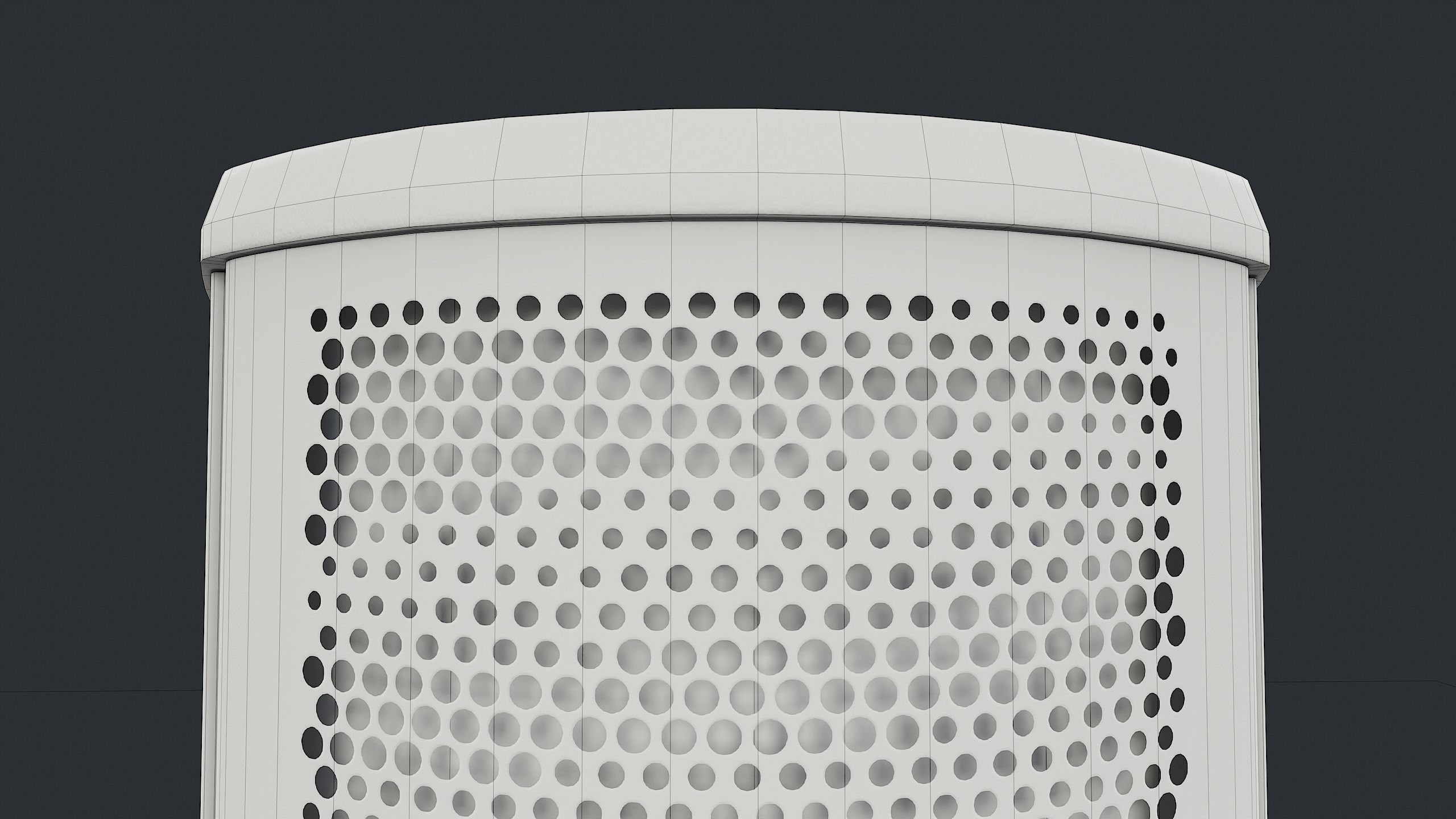 Street Trash Can 22 PBR Game Ready Low-poly 3D model_26