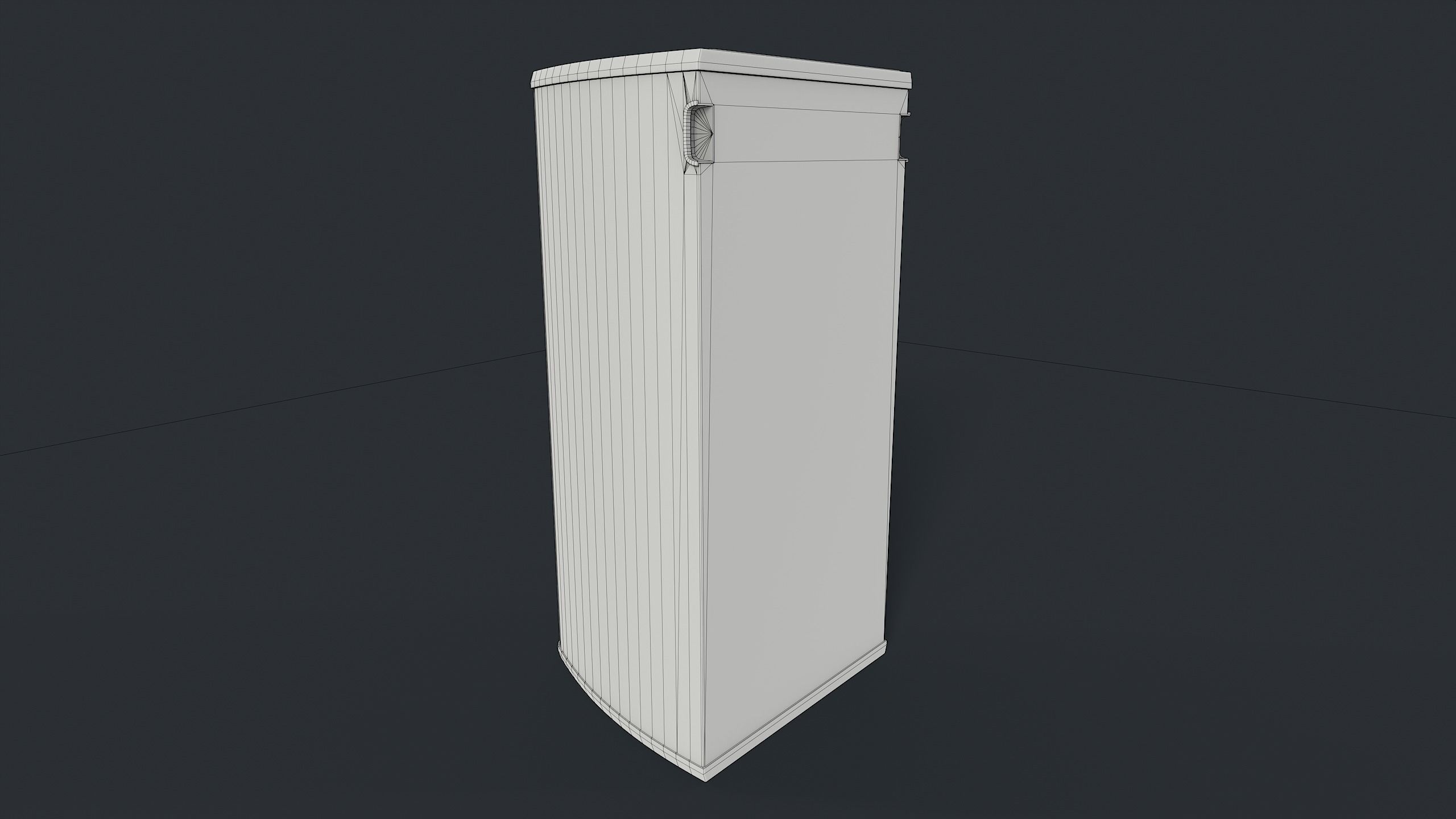 Street Trash Can 22 PBR Game Ready Low-poly 3D model_24