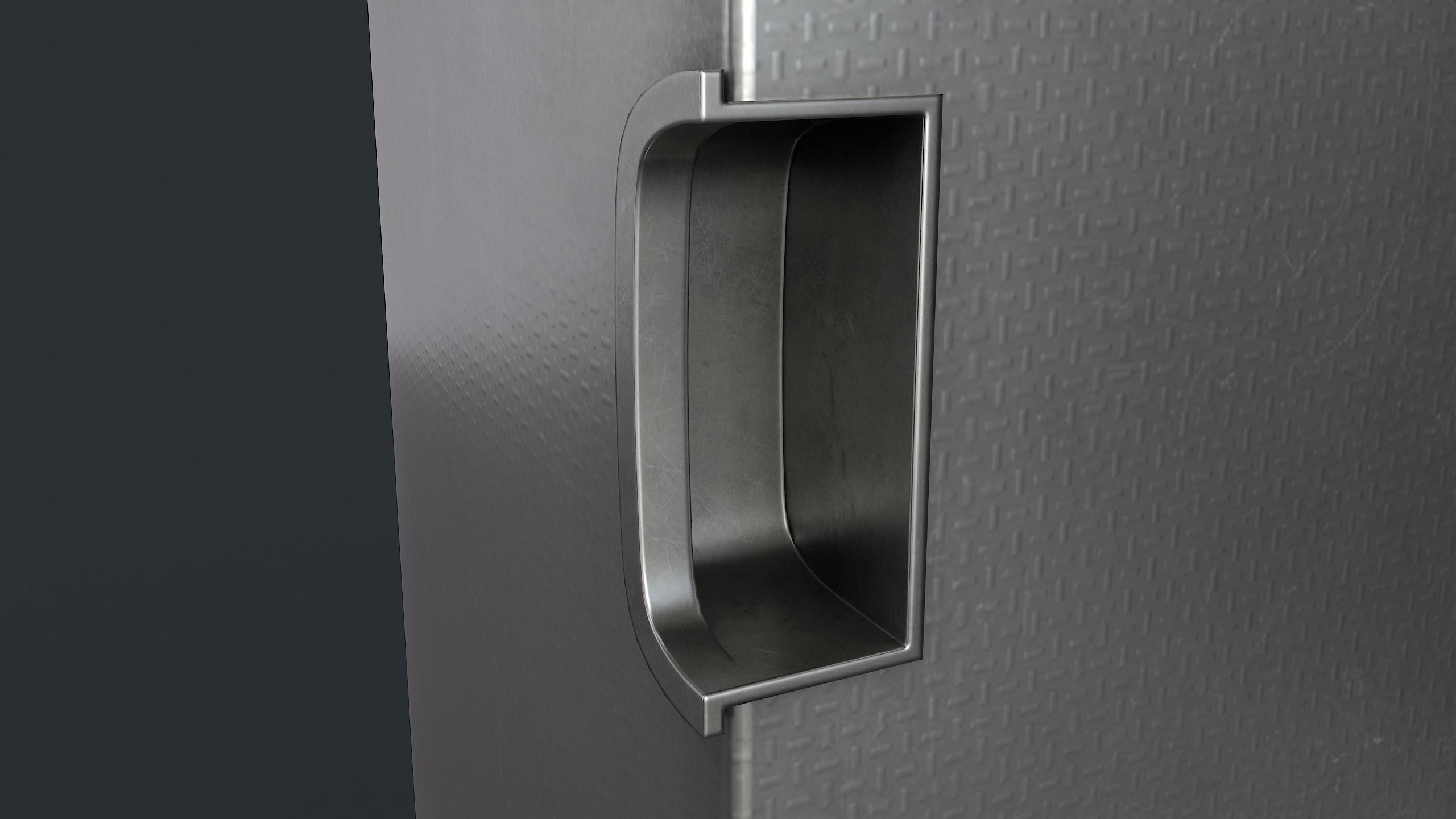 Street Trash Can 22 PBR Game Ready Low-poly 3D model_16