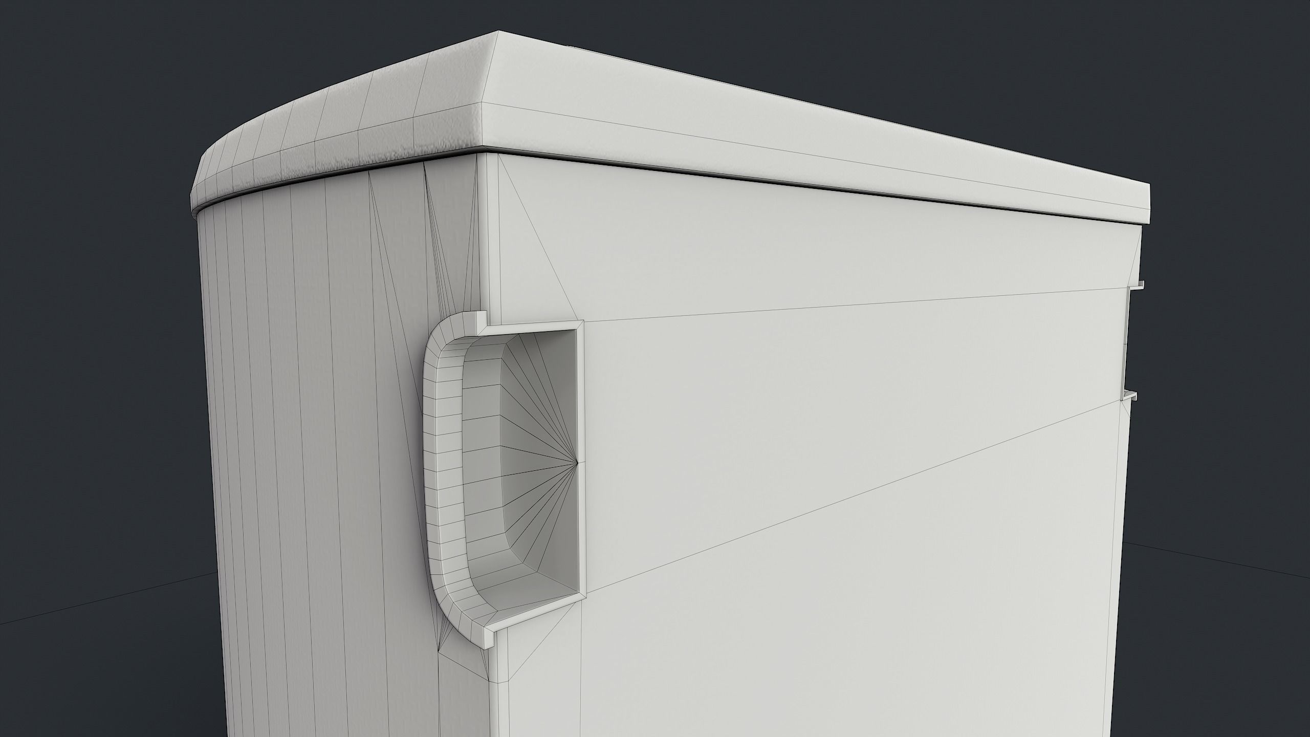 Street Trash Can 22 PBR Game Ready Low-poly 3D model_28