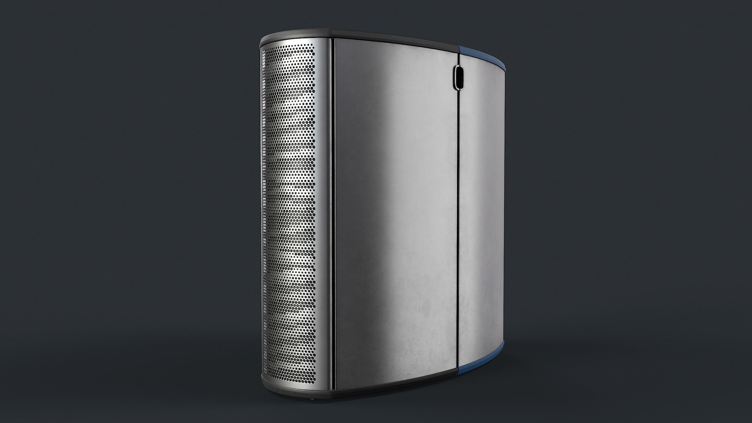 Street Trash Can 22 PBR Game Ready Low-poly 3D model_6