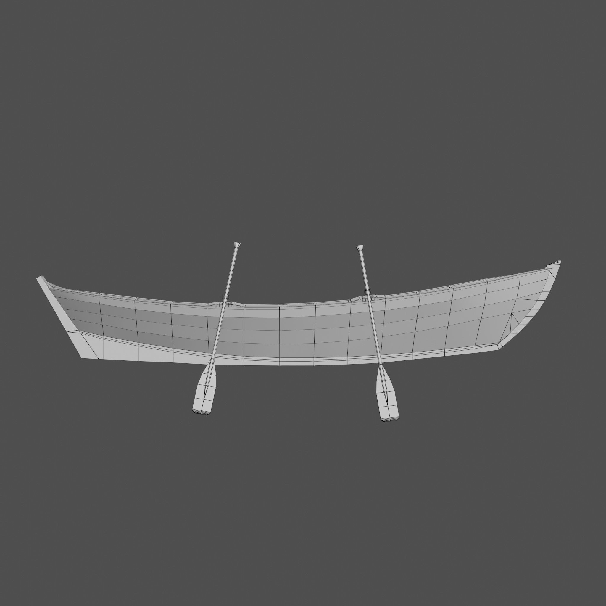 Wooden boat with new and old textures Low-poly 3D model_29