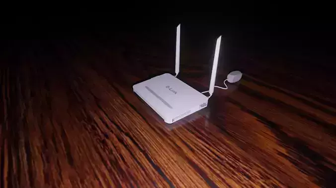 Router Dlink Free 3D model