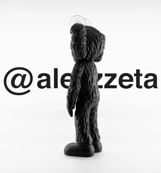 Kaws BFF x Uzi BFF x Bloody Hands Companion for Print 3D print model_6