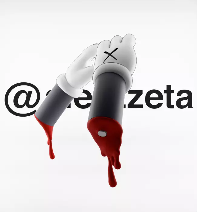 Kaws BFF x Uzi BFF x Bloody Hands Companion for Print 3D print model_28