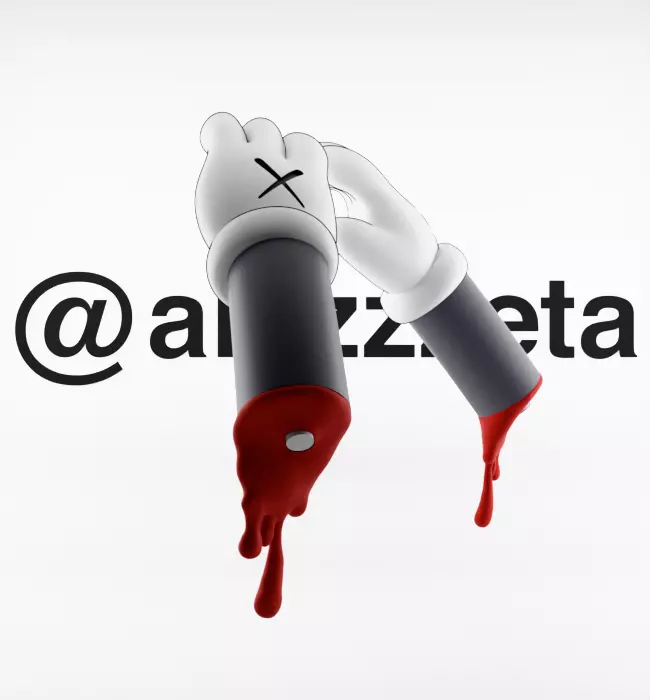 Kaws BFF x Uzi BFF x Bloody Hands Companion for Print 3D print model_36