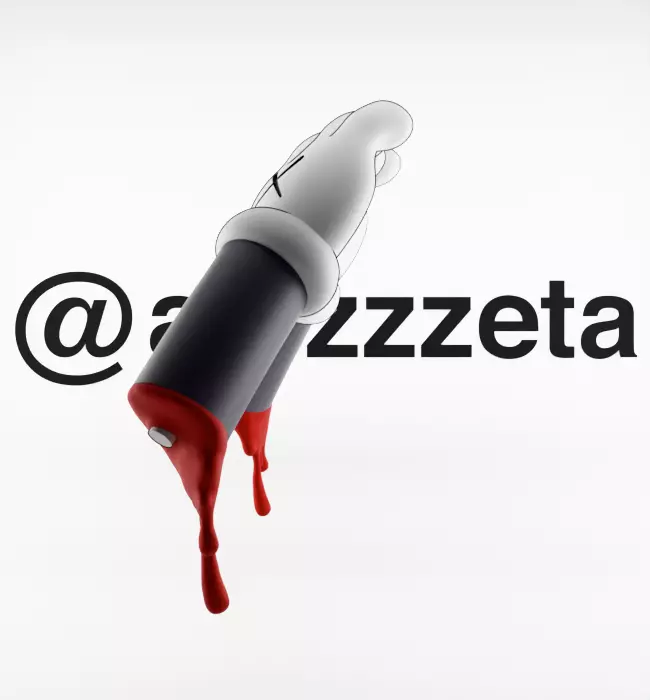 Kaws BFF x Uzi BFF x Bloody Hands Companion for Print 3D print model_29