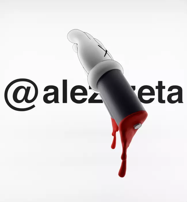 Kaws BFF x Uzi BFF x Bloody Hands Companion for Print 3D print model_35