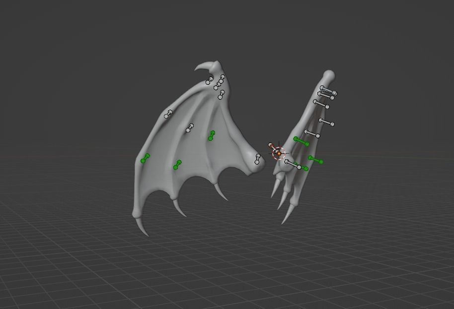 Bat Wing Rigged 3D model - Low-poly 3D model Low-poly 3D model_3