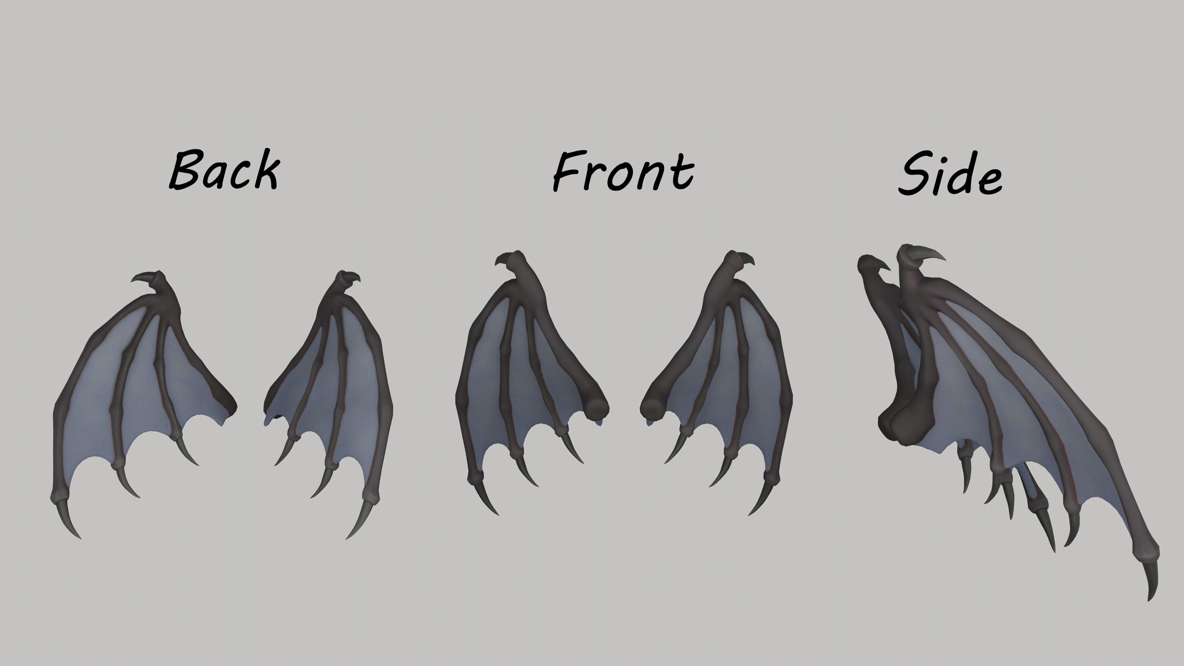 Bat Wing Rigged 3D model - Low-poly 3D model Low-poly 3D model_1