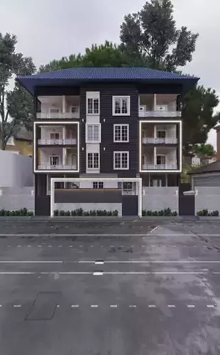 Exterior residential Building 3D model