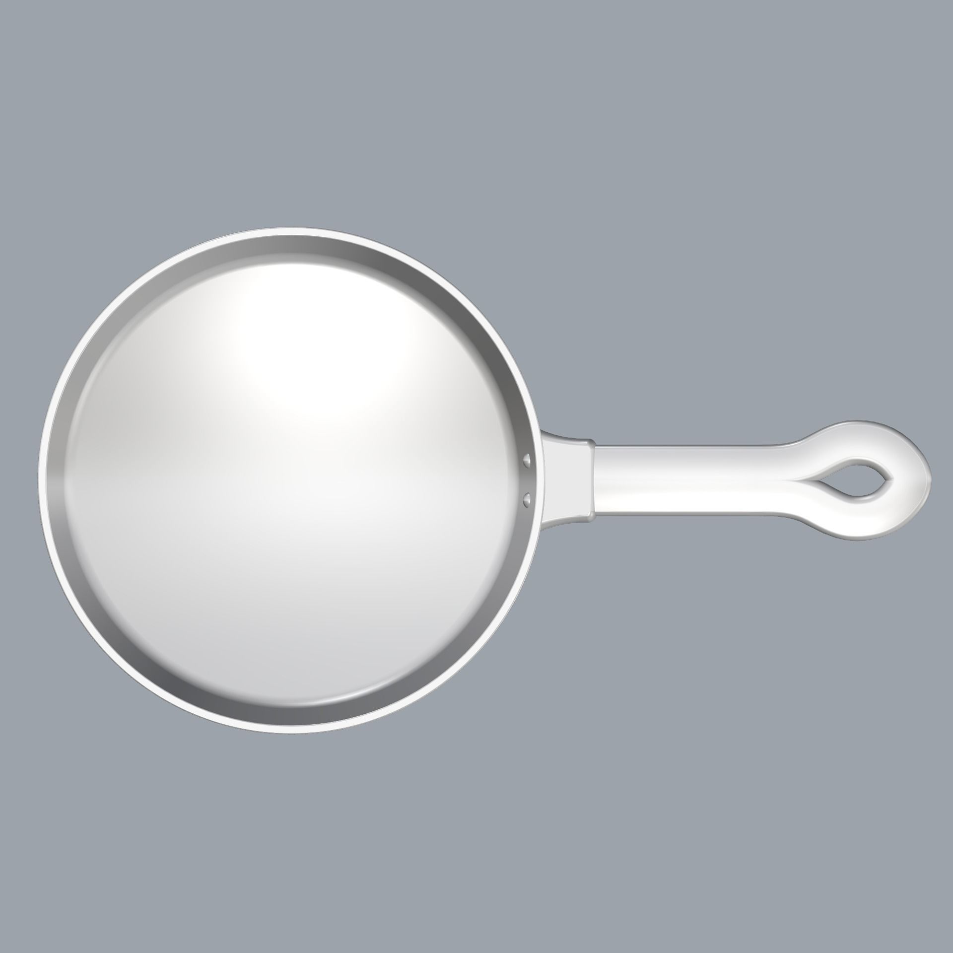 Rapunzel cast iron frying pan 3D print model_4