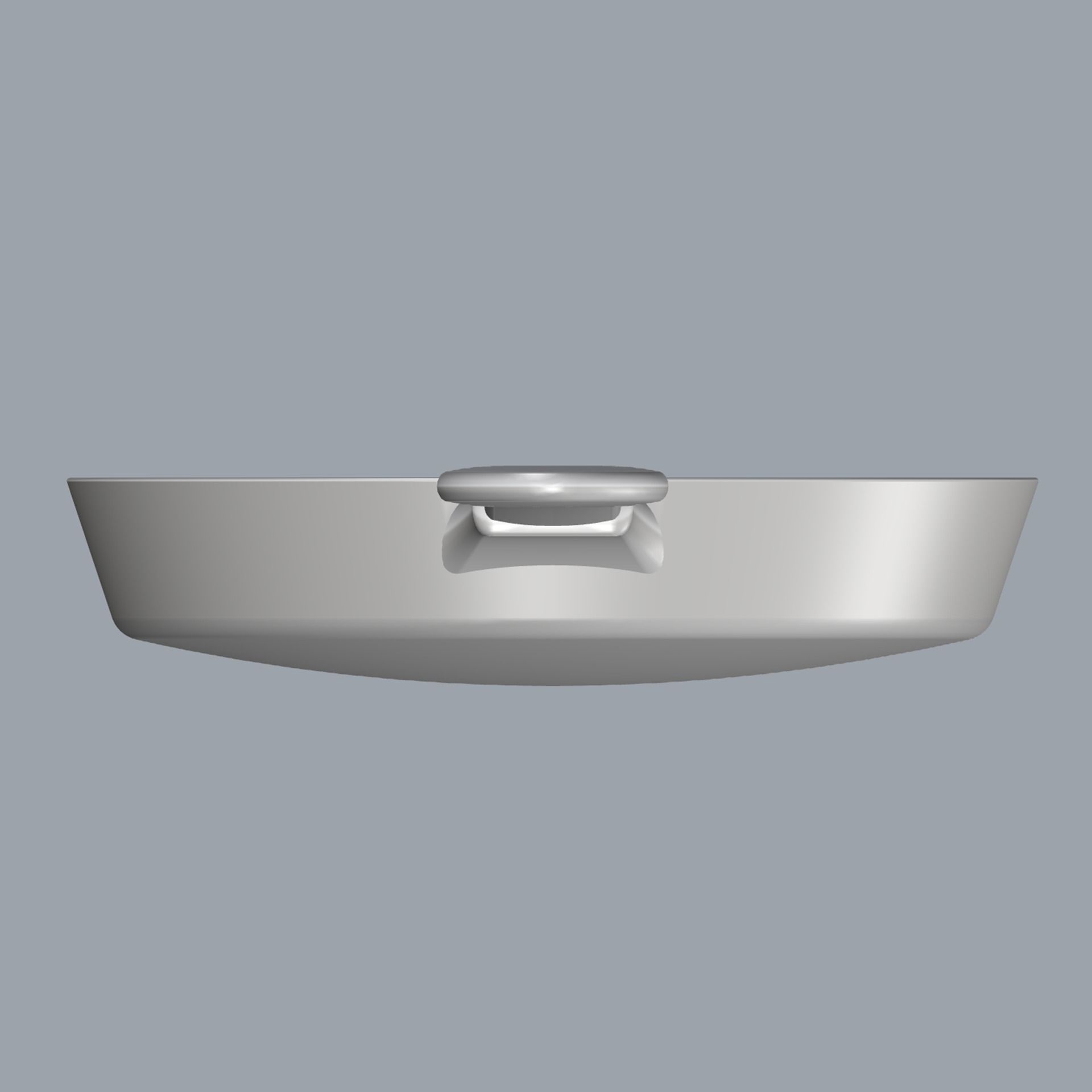 Rapunzel cast iron frying pan 3D print model_6