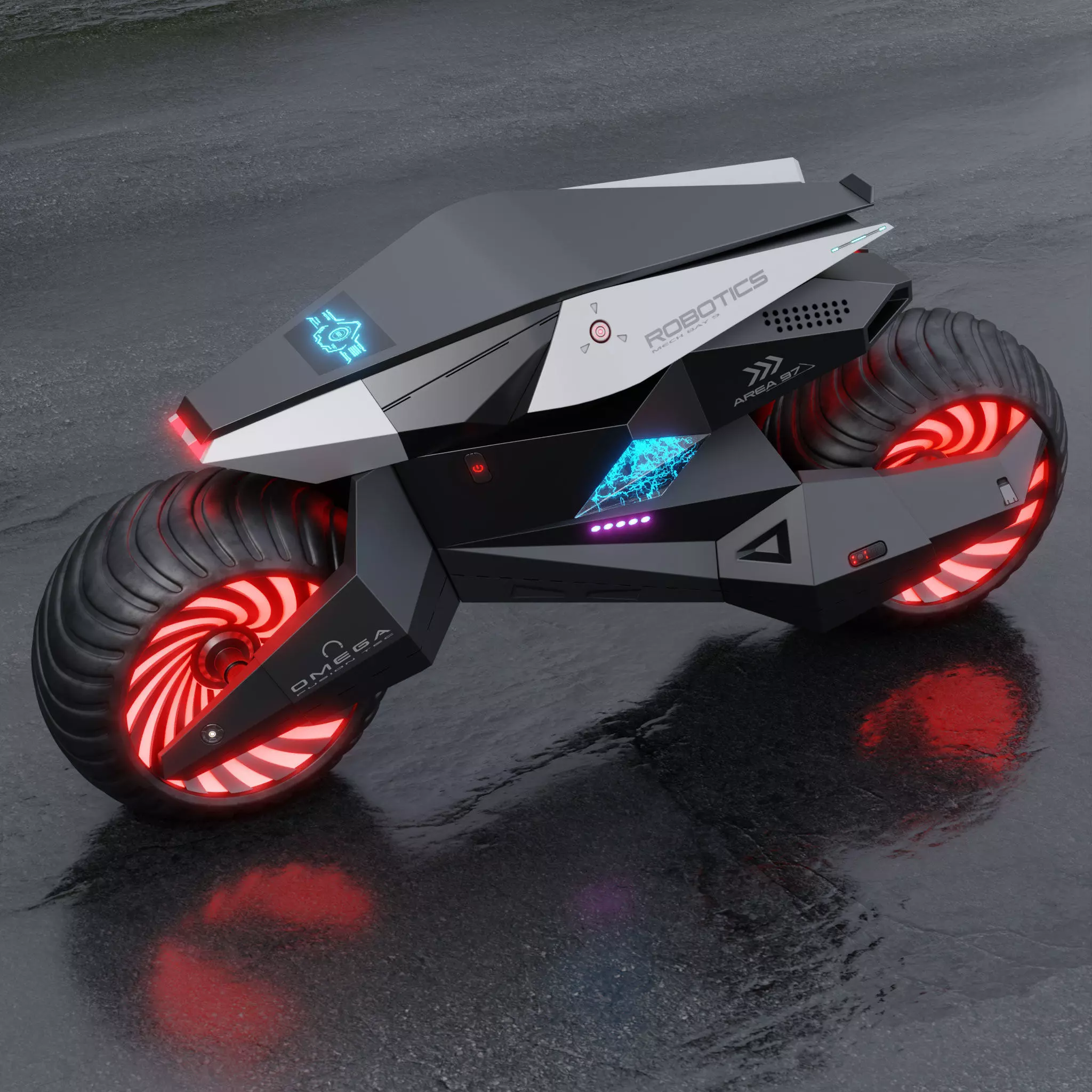 Motorcycle Robot 3D model