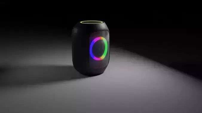 RGB wireless portable speaker Free 3D model