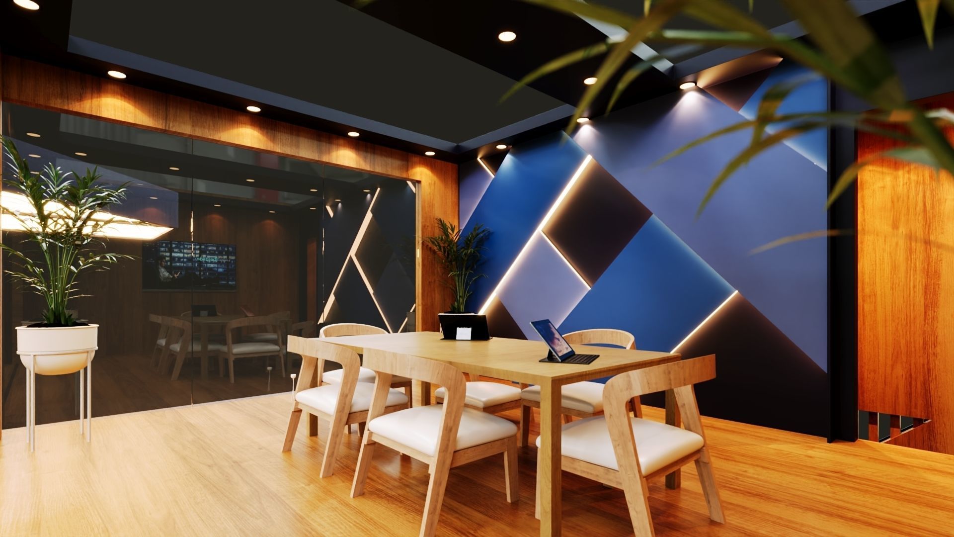 Exhibition Stand - 9m x 9m 3D model 3D model 3D model 3D model_9