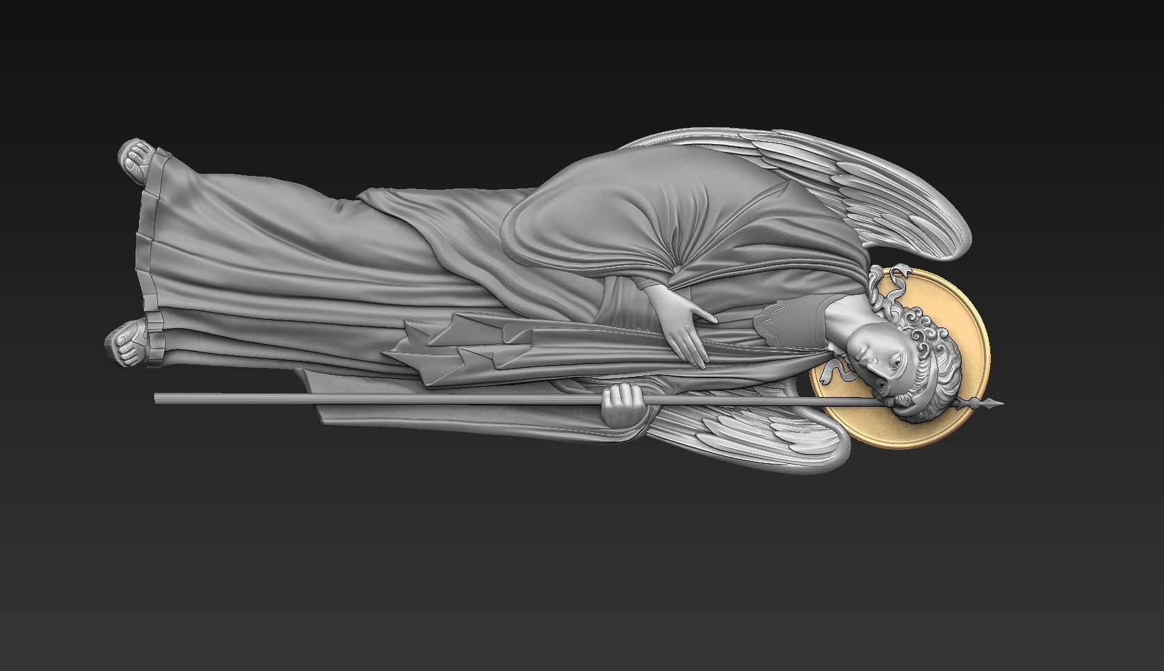 Archangel angel cnc orthodox  3D print model_1