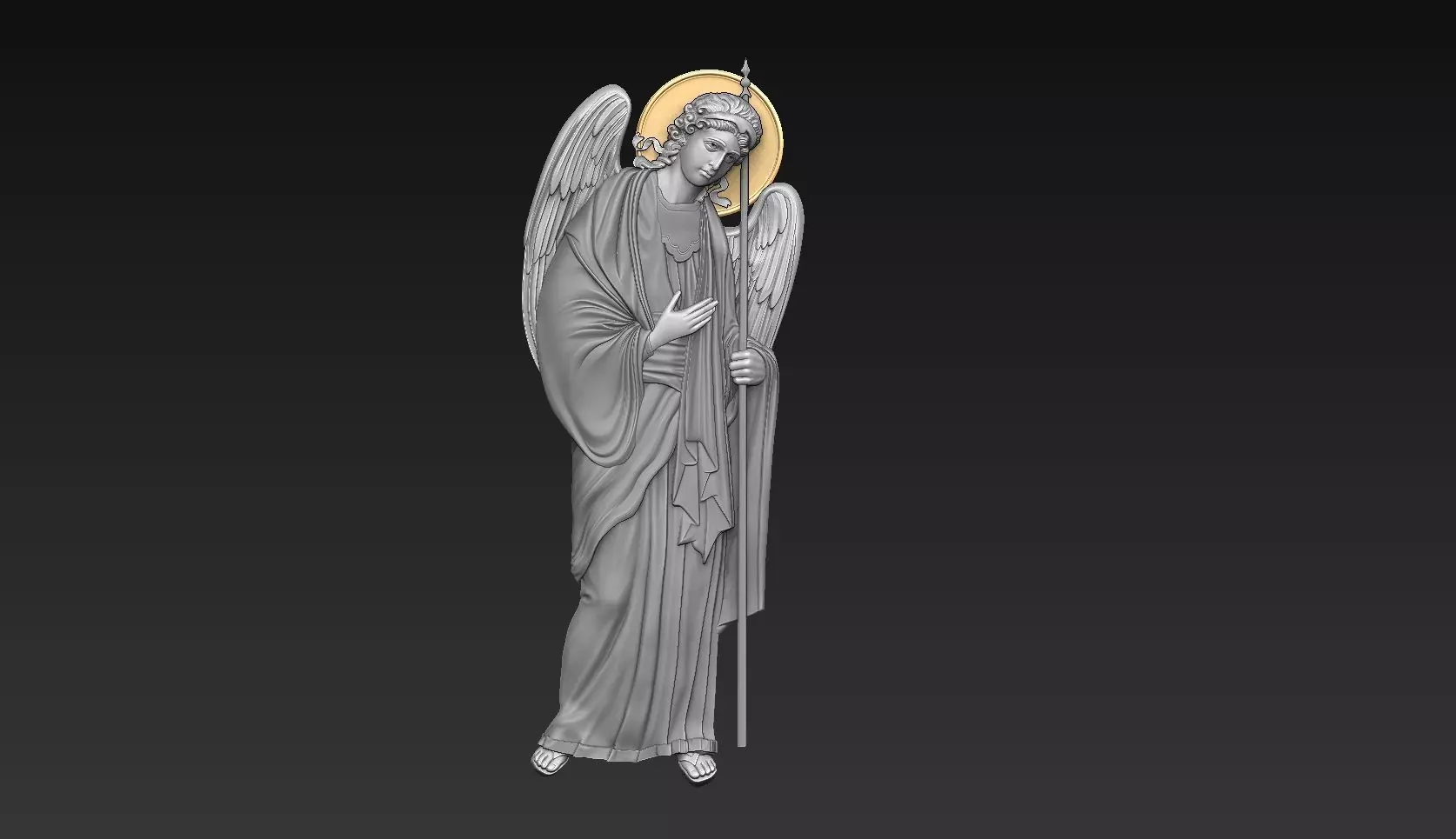 Archangel angel cnc orthodox  3D print model_0