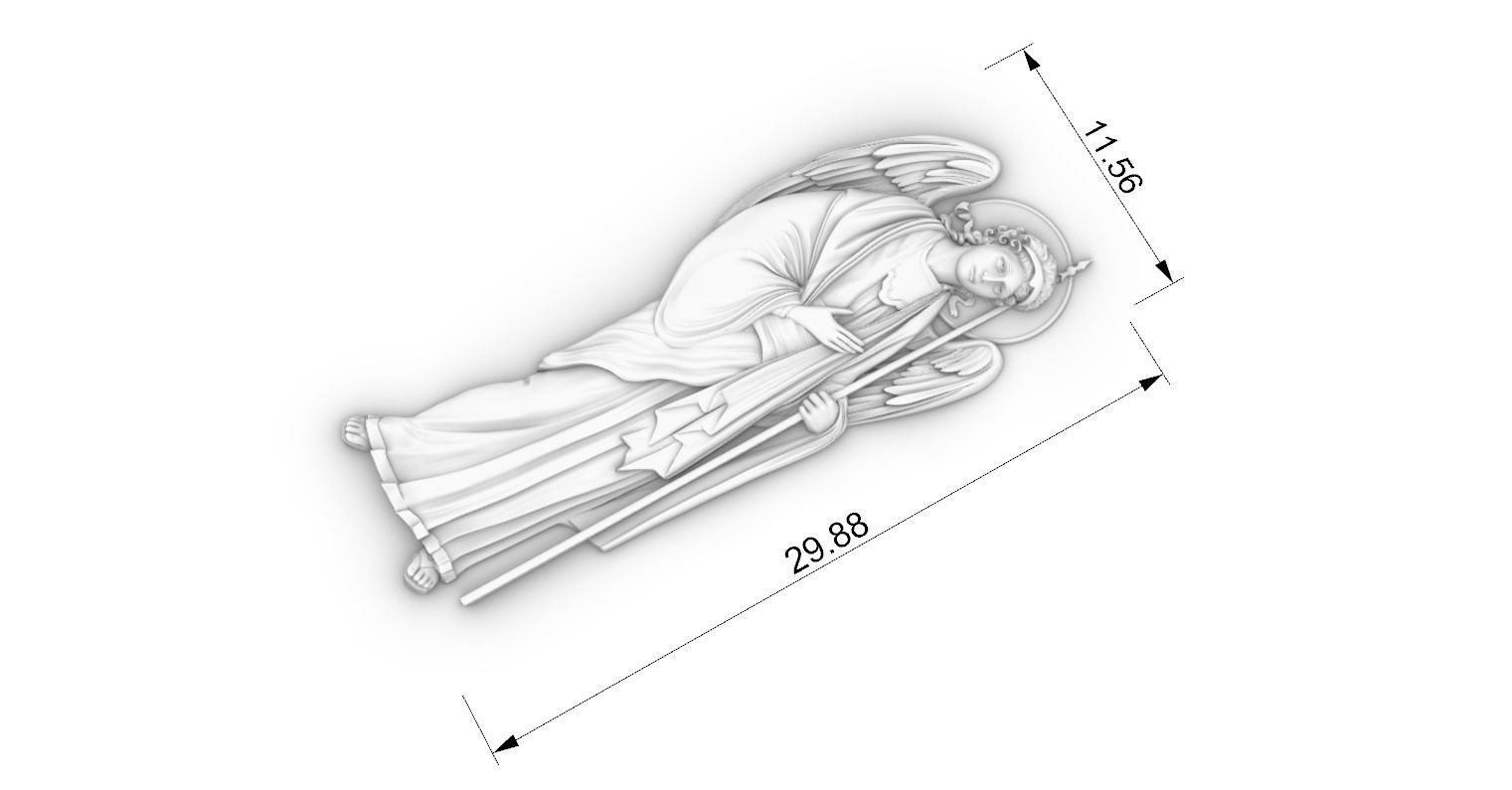Archangel angel cnc orthodox  3D print model_5